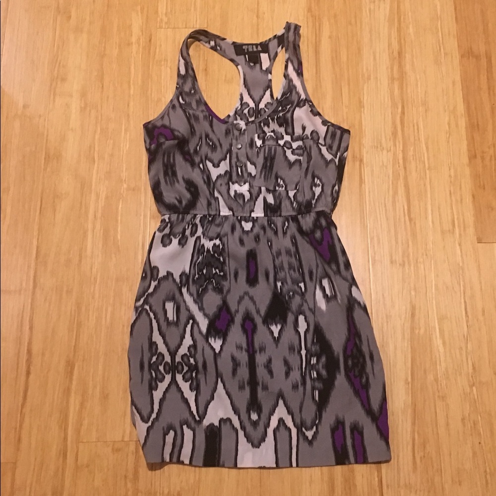 Urban Outfitters Tela Racerback Button Dress-sz 0