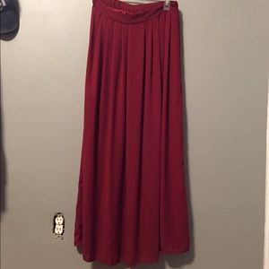 Forever 21 Maxi Skirt Maroon