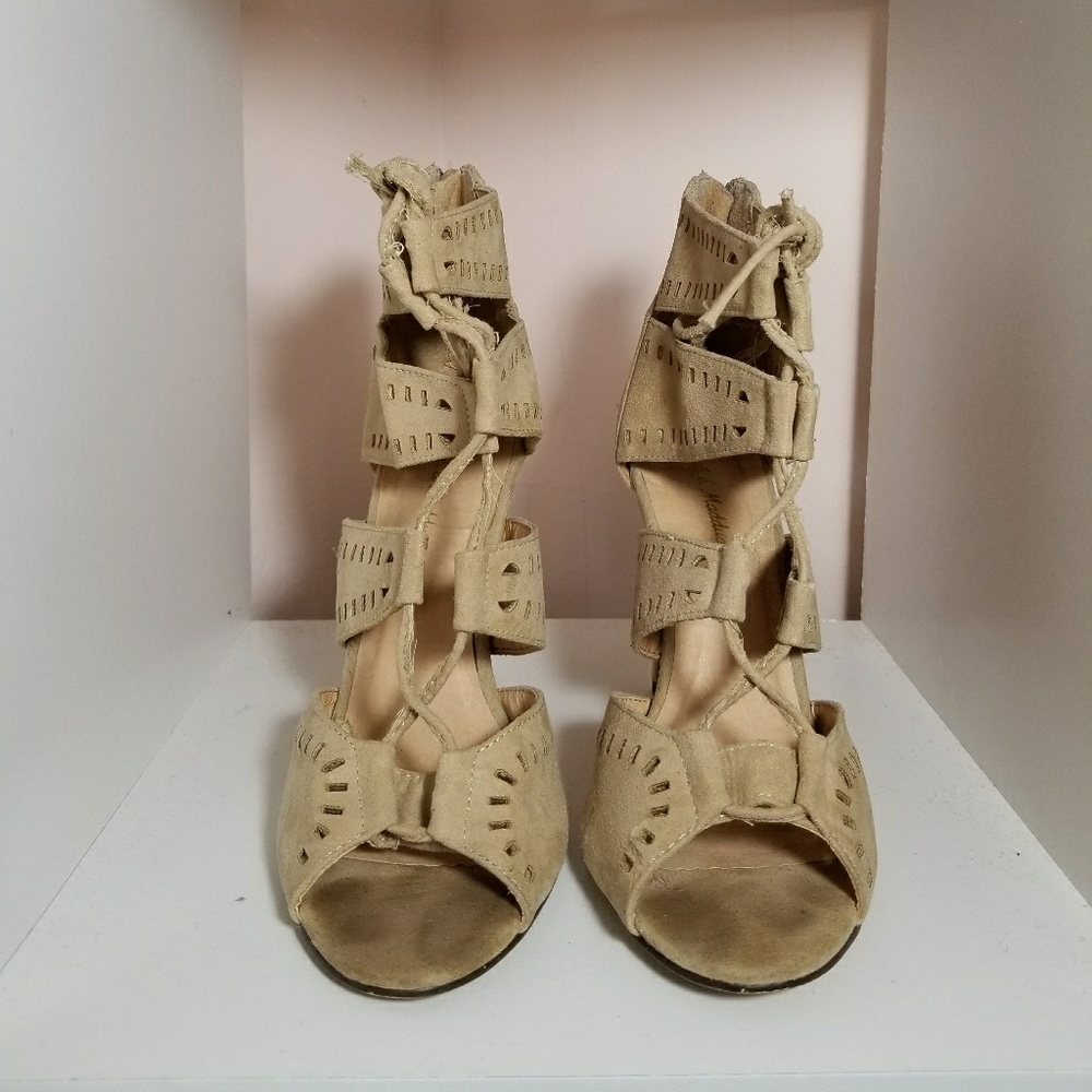 Strappy heels
