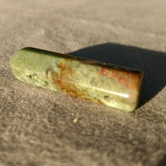 Genuine Moss Agate Pendent / Mini wand - Picture 3 of 4