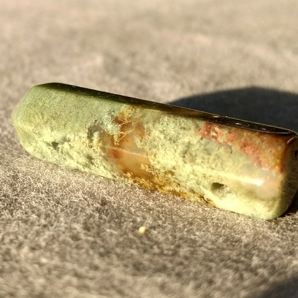 Genuine Moss Agate Pendent / Mini wand - Picture 4 of 4