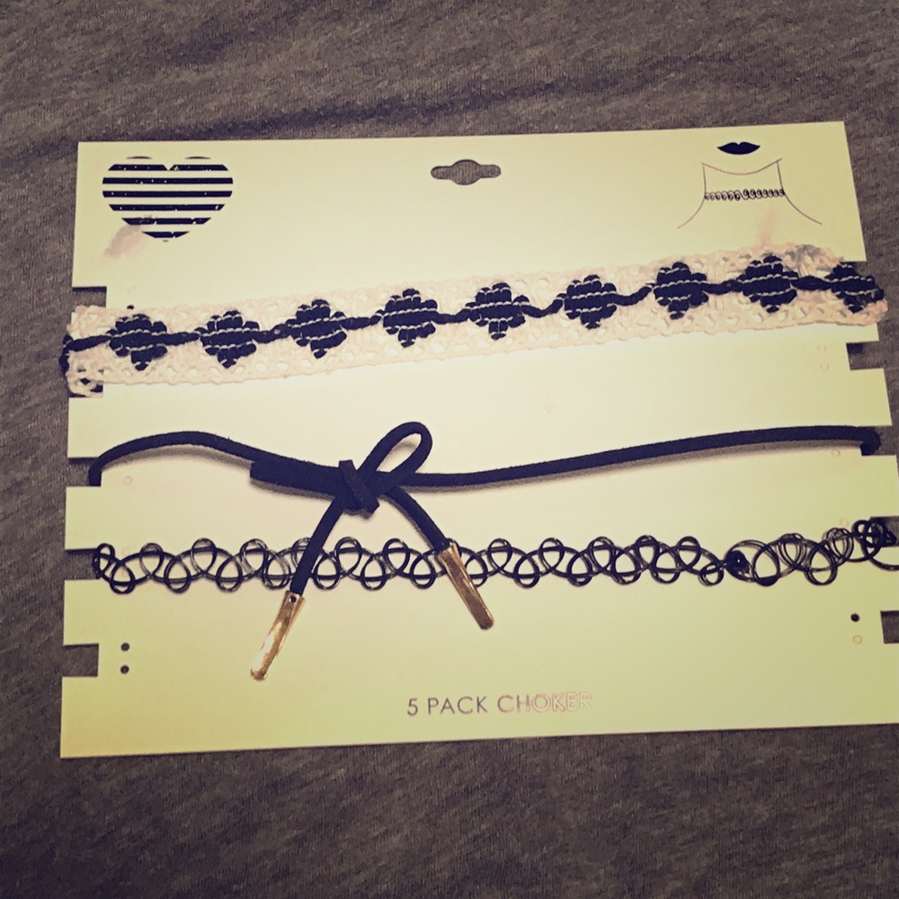 Chokers, hair product, & body oil