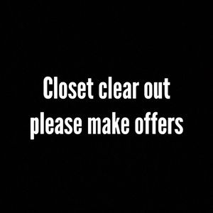 CLOSET CLEAR OUT