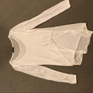 White net shirt. Never worn, w/out tags