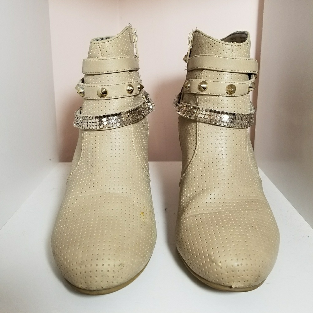 Tan booties