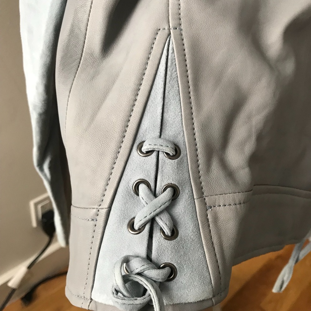 JOIE LEATHER AND SUEDE JACKET NWOT
