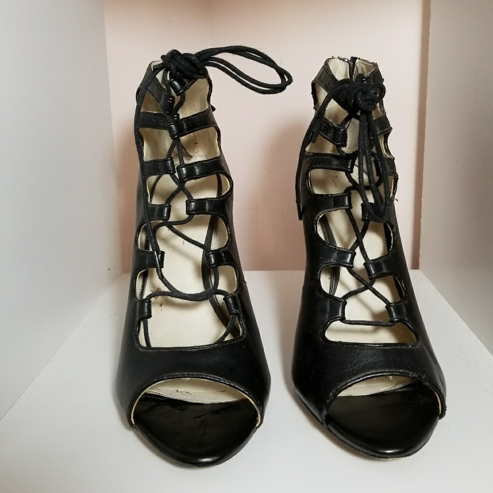 Zara lace up heels