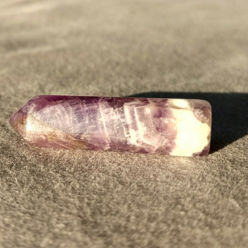 Chevron Amethyst Pendant