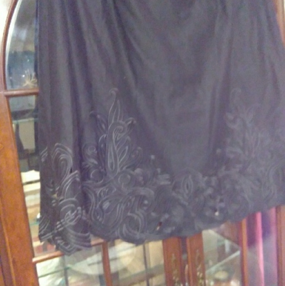 Talbots Petite Sz 22W Black Skirt