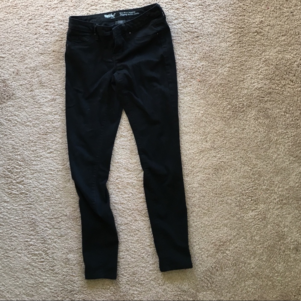 Mossimo Black Mid Rose Jeggings