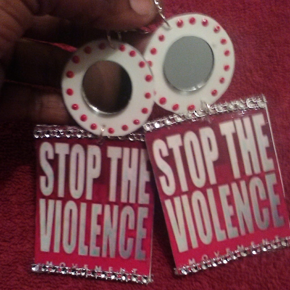 Stop the Violence earrings