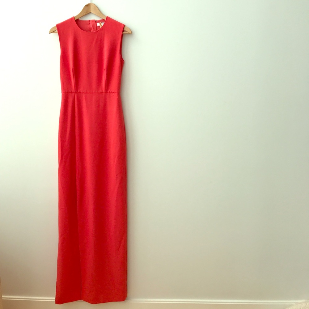 Elizabeth and James long dress in Coral Size 2