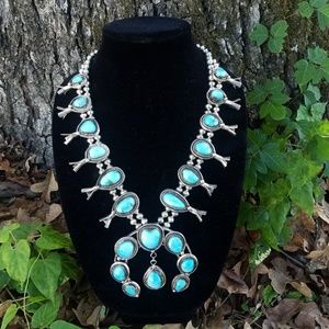 💥SOLD💥Huge Old Pawn Sterling Squash Blossom