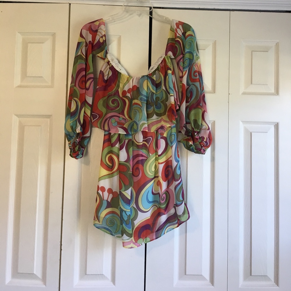 Judith March multi colored dress