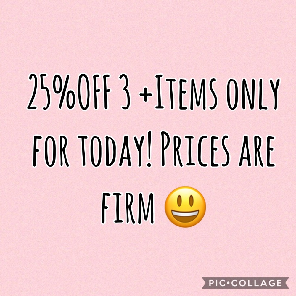 25%OFF 3 or more items!