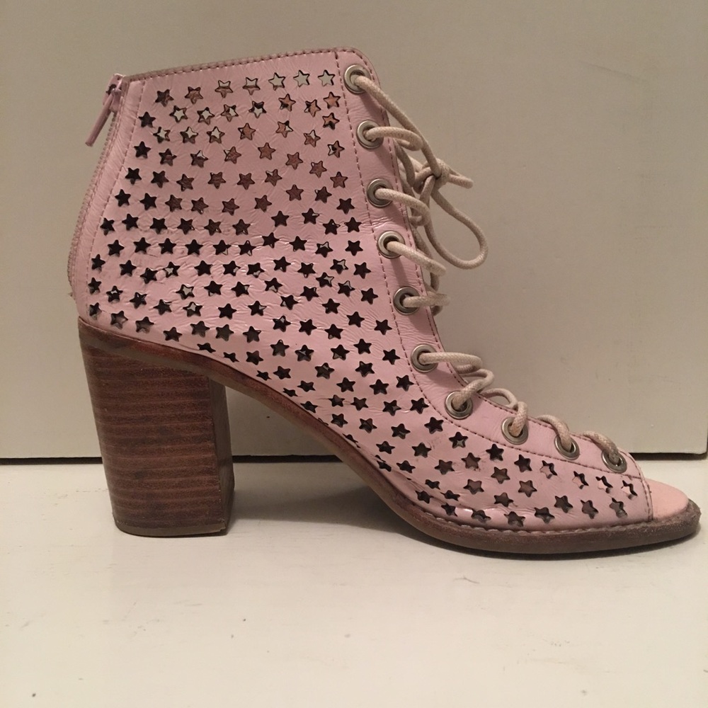 Jeffrey Campbell lace up booties