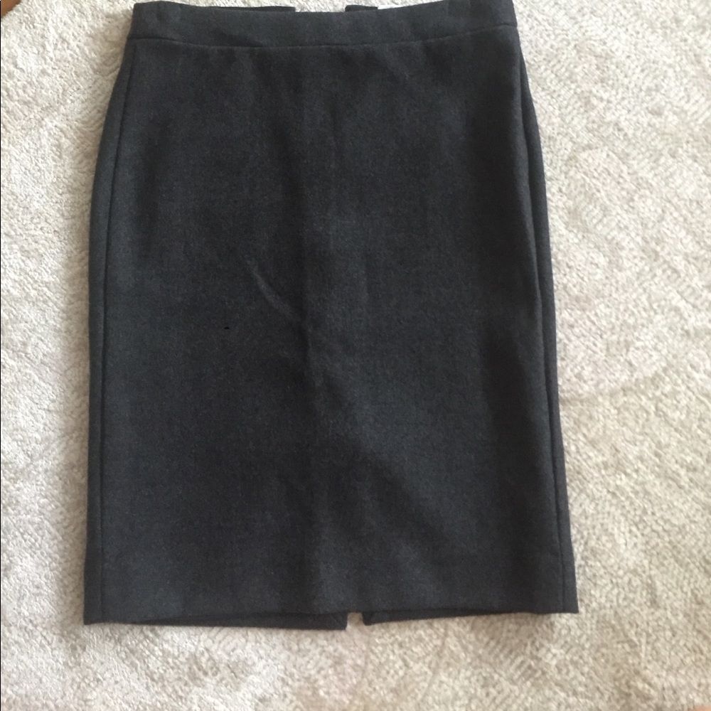 J.crew grey pencil skirt