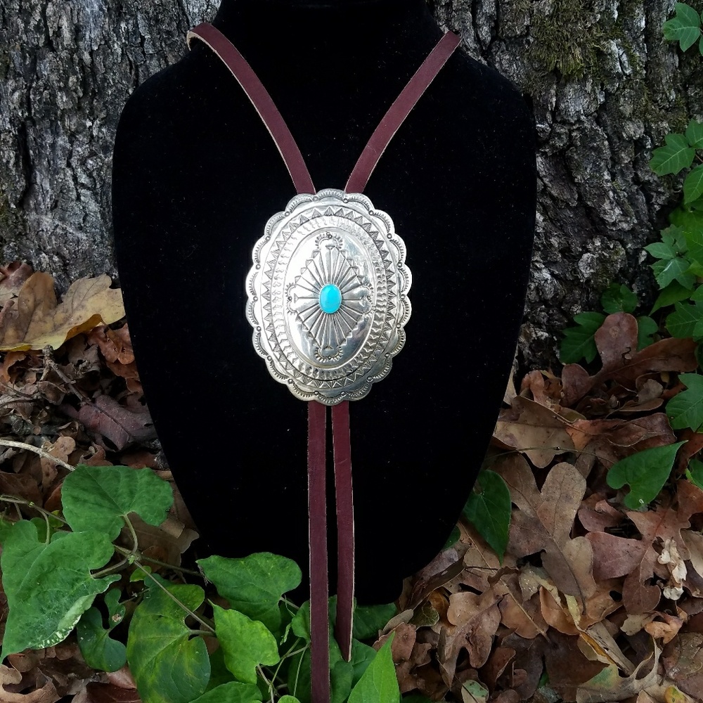 Huge Vintage Concho Bolo