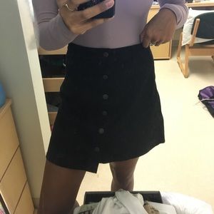 Black Button Up Skirt