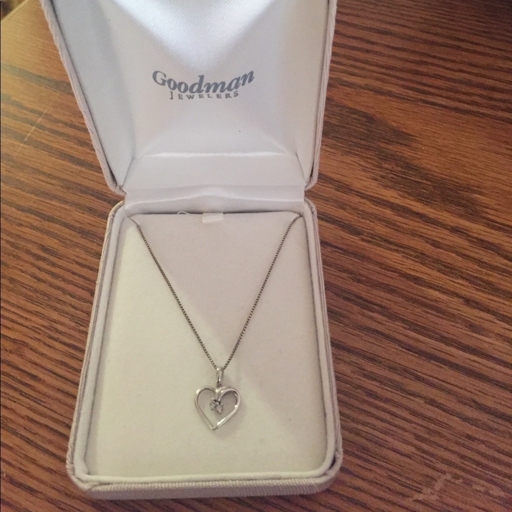 Diamond heart necklace