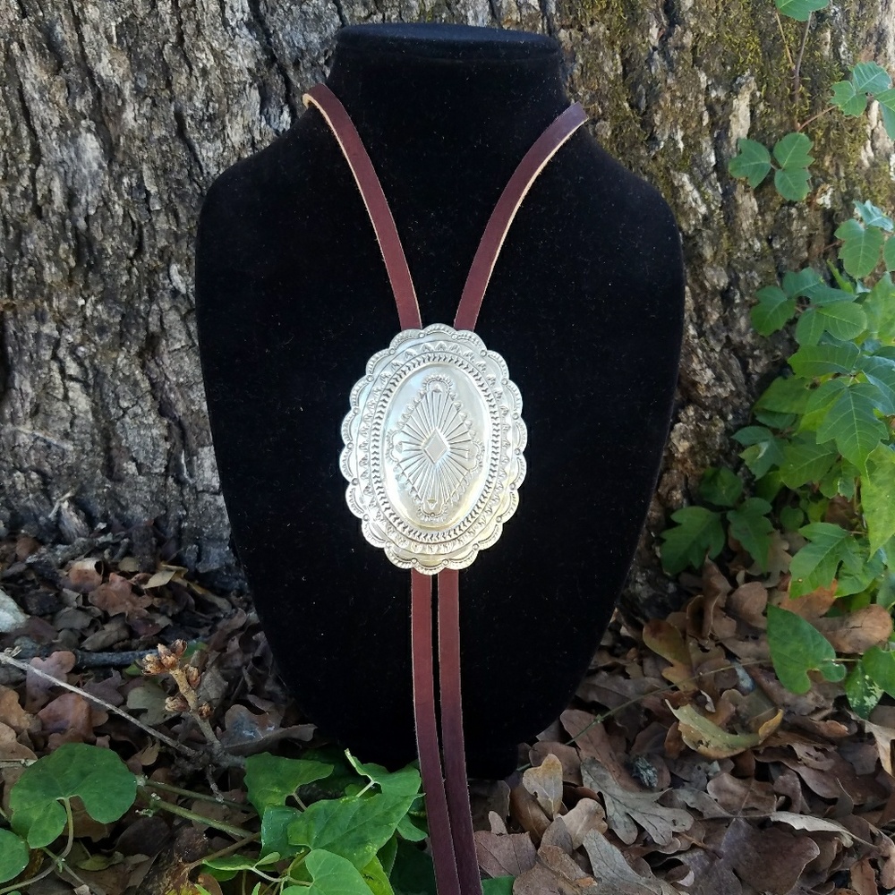 Huge Vintage Concho bolo