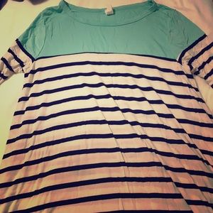 Pinkblush Maternity striped swing dress