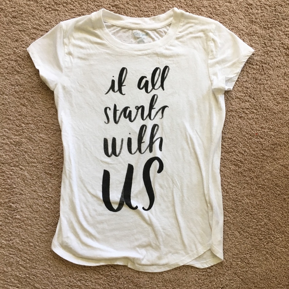 Cat & Jack “It All Starts With Us” Shirt