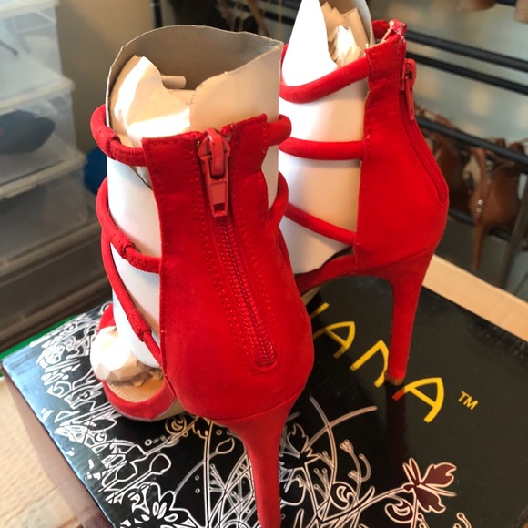 BRAND NEW RED PUMPS DIFFERENT SIZES - Picture 4 of 6