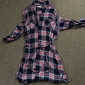 Flannel Shirt Dress