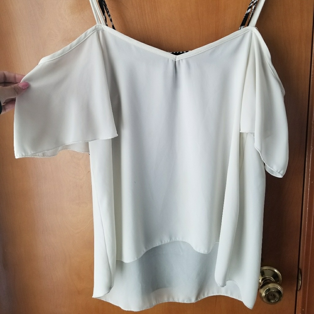 Off shoulder top.