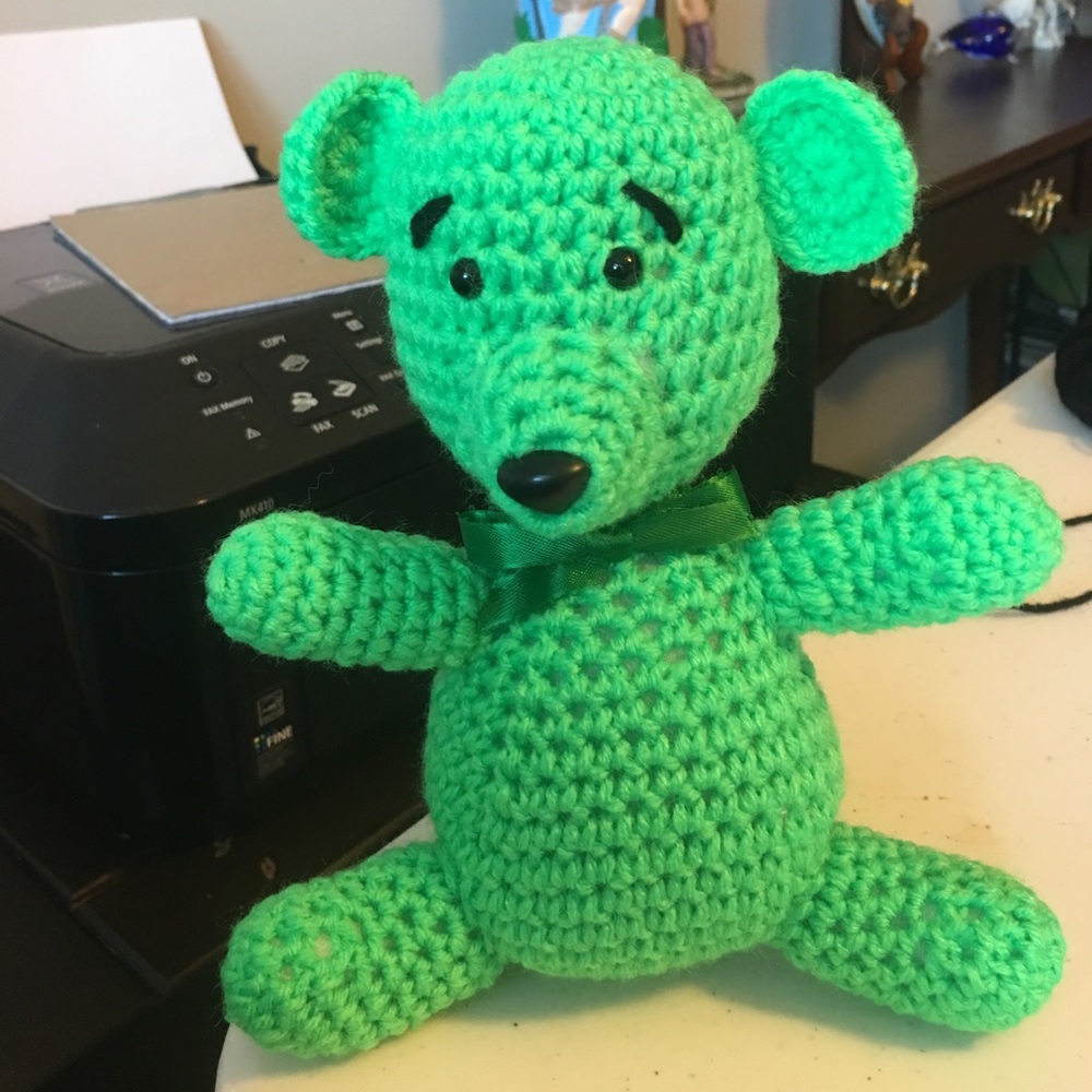 Homemade stuffed bear
