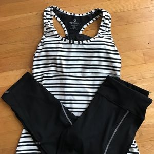 Exercise outfit Tank and Capri pants