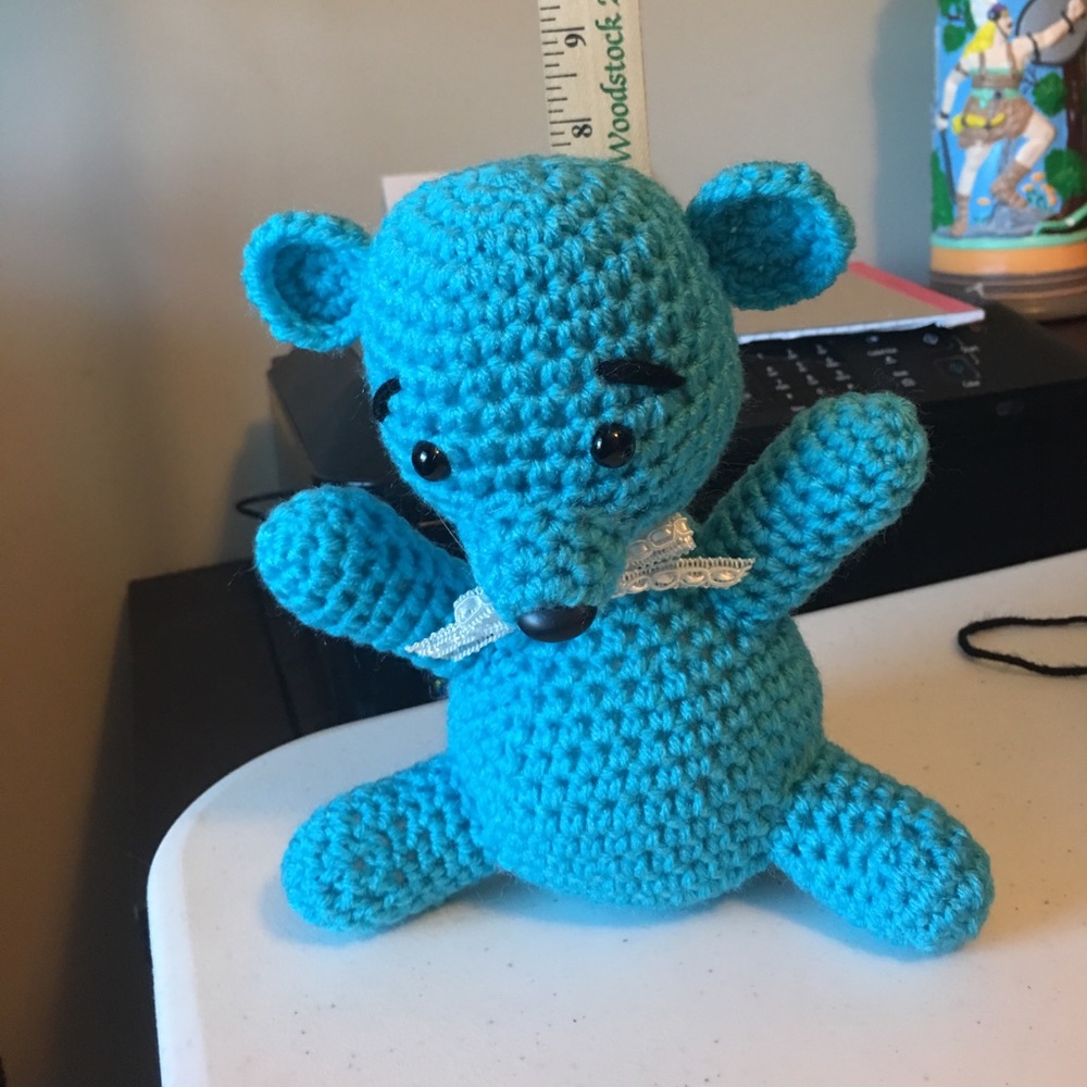 Homemade stuffed bear