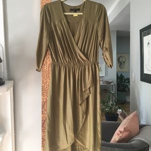 BCBG faux wrap dress size S