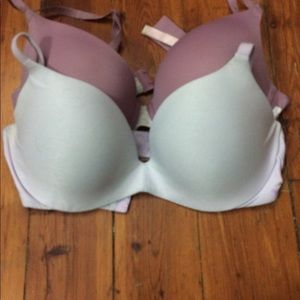 2 Victoria’s Secret Pink Push Up Bras