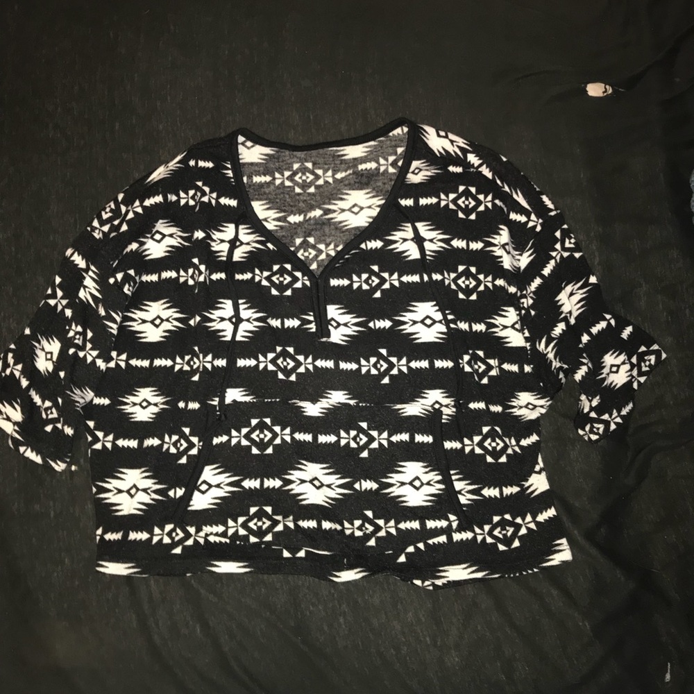 Vintage cropped hoodie (no hood)