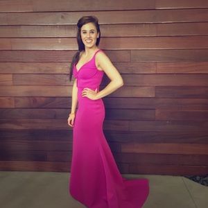 Bebe Bustier Mermaid Gown