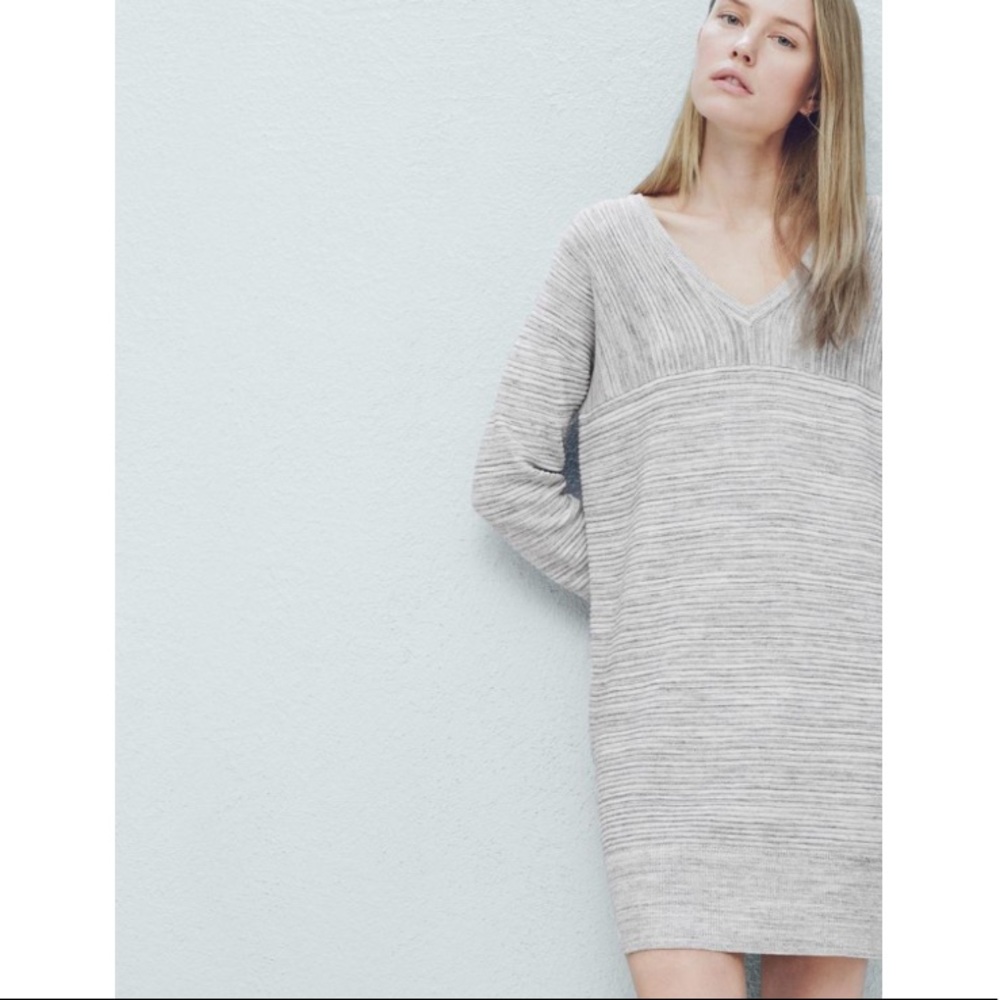 Like New Ribbed Cocoon Sweater Dress - Picture 1 of 6