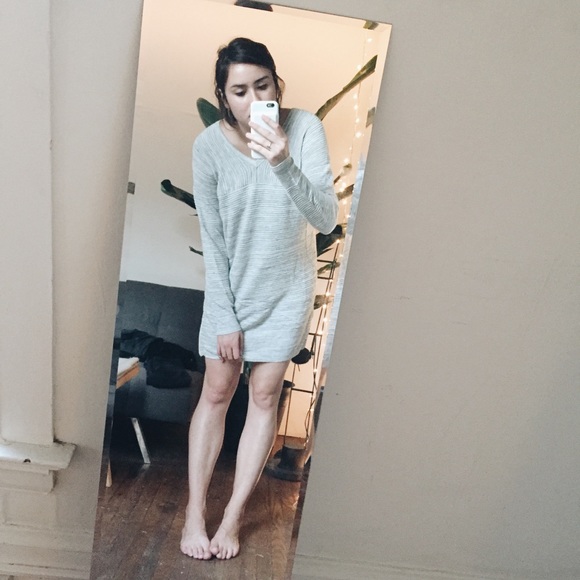 Like New Ribbed Cocoon Sweater Dress - Picture 2 of 6