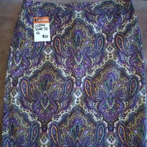 Women's J. Crew Paisley Pencil Skirt Sz 12