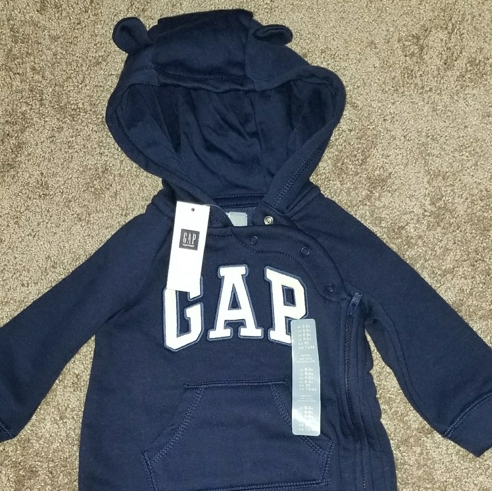 Navy Blue Onesie sweater Jacket
