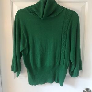 Anthropologie kelly green sweater w/ bell sleeves