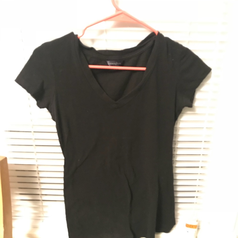 Plain black tee