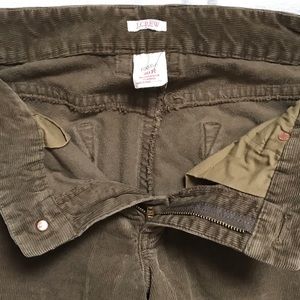 J Crew corduroy boot cut pants.