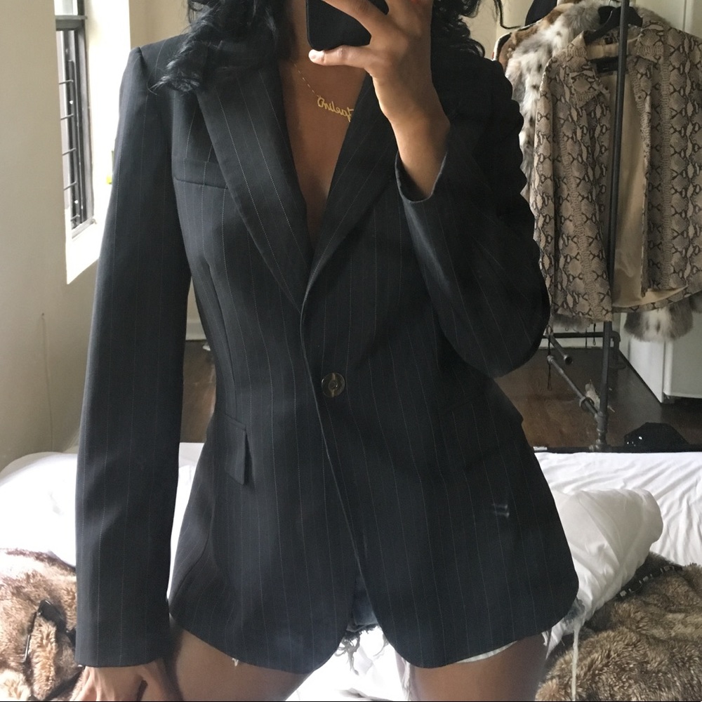 Vintage TAHARI Pinstripe Blazer