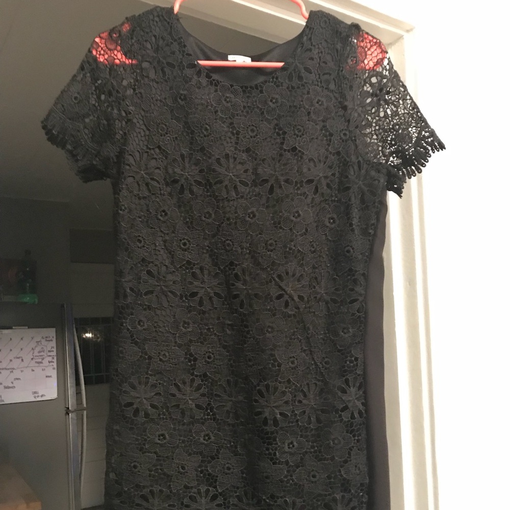 Black lace dress