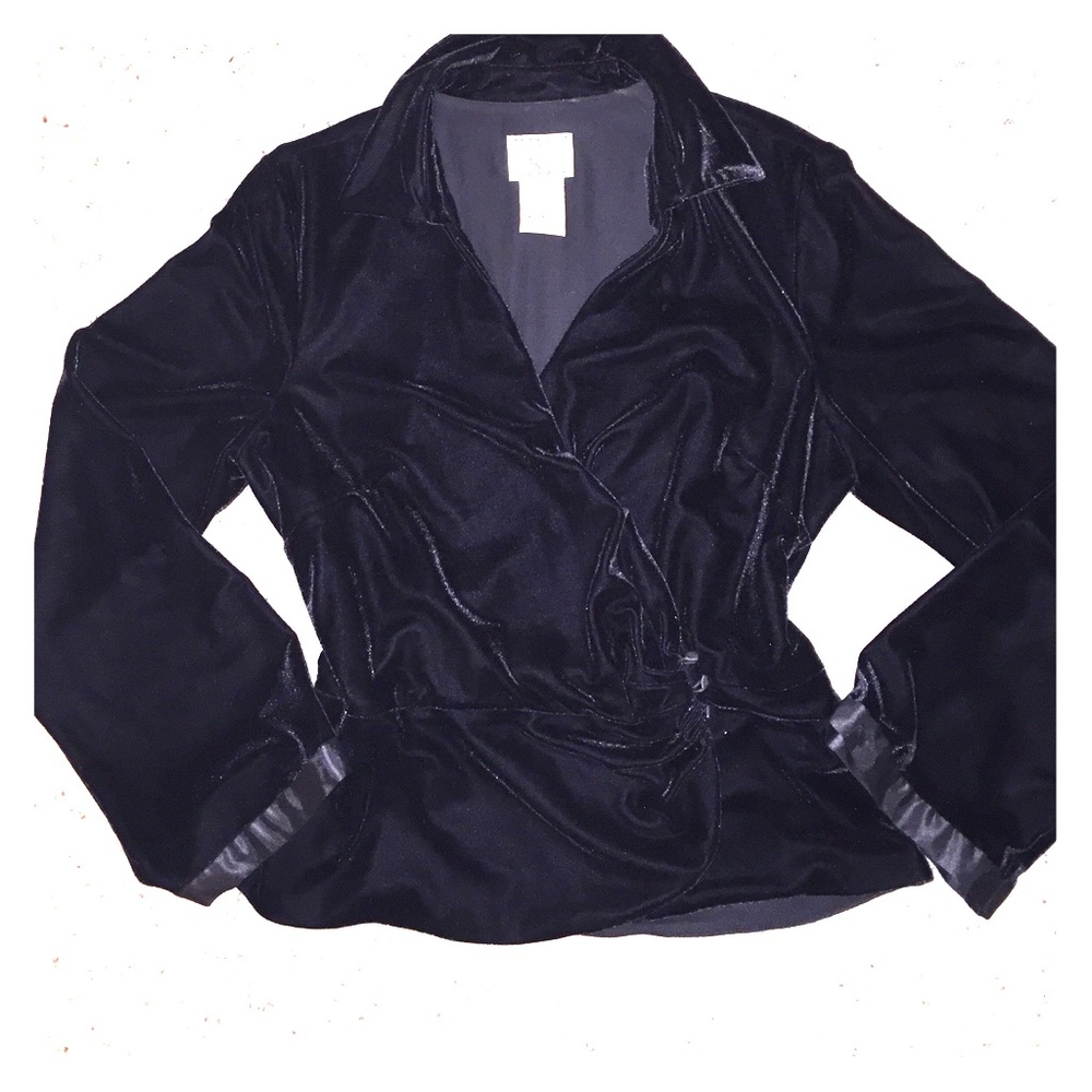 Black Velvet Blouse