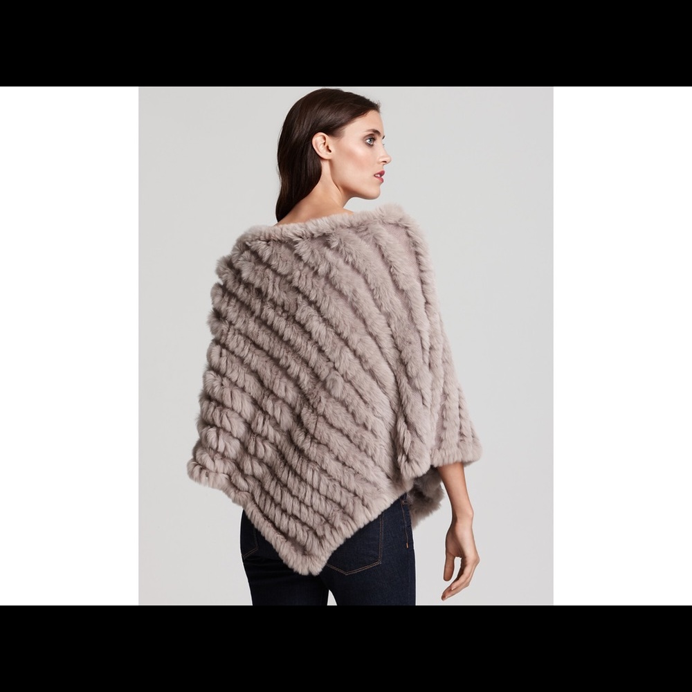 BCBG Fur Poncho