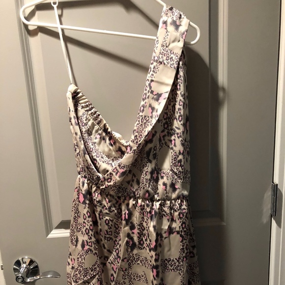 Satin Leopard Print Dress - Picture 2 of 3