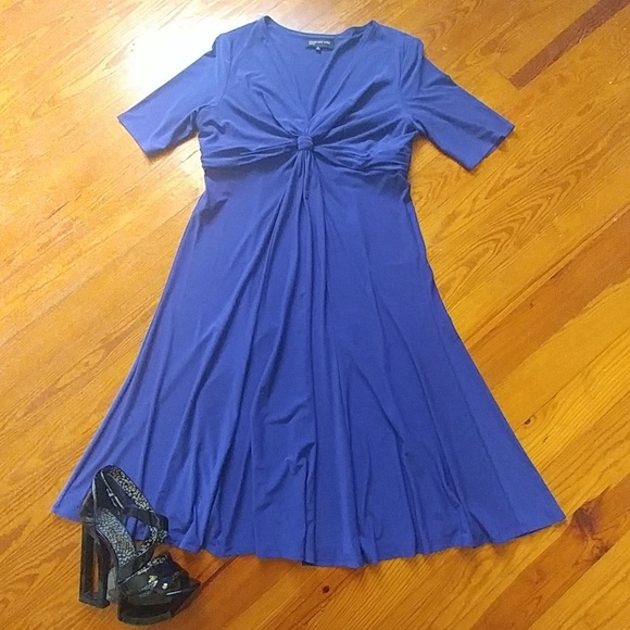 Plus size Jones New York eggplant dress - Picture 1 of 4